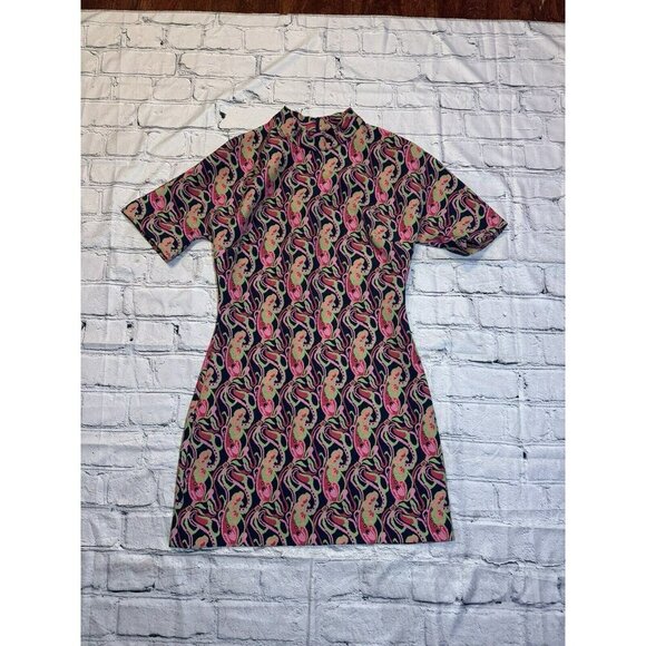 Zara Women Psychedelic Print Dress- Discontinued Size S 60’s-70’s Vibes - Picture 2 of 10